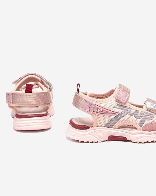 Світло-рожеві дитячі босоніжки Doniso - Туфлі