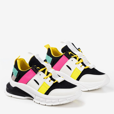 Чорні спортивні кросівки з різнокольоровими вставками Ida - Взуття 1