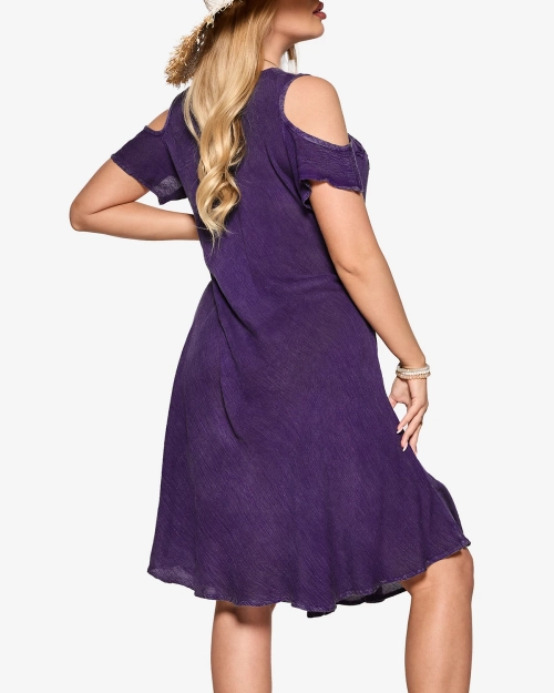 Фіолетове жіноче пляжне плаття-покривало - Одяг