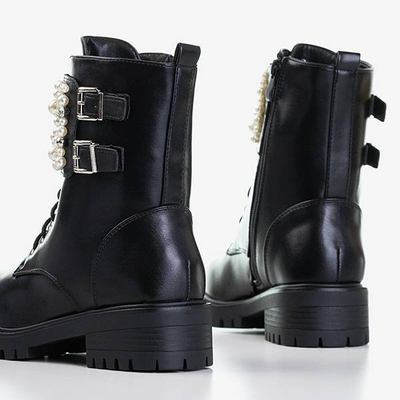 Černé tašky s ozdobami Foga - obuv