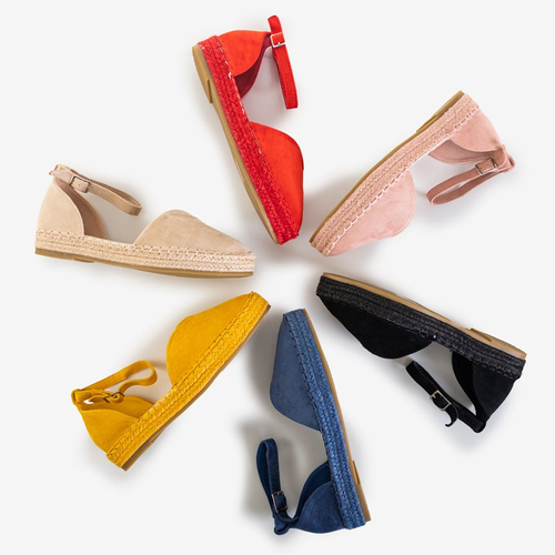 Блакитні жіночі босоніжки на платформі Monata