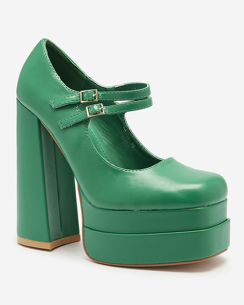 Зелені жіночі туфлі на високій шпильці Edisa - Взуття