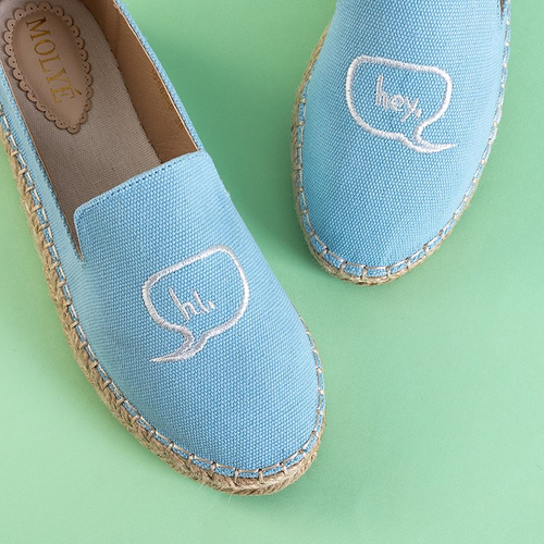 Блакитні жіночі еспадрильї Bahia