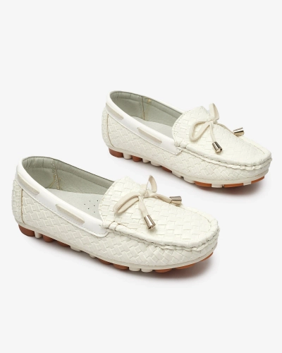 Білі дитячі мокасини Dannad- Footwear