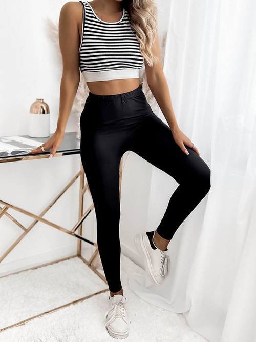 Чорні жіночі легінси з бамбукового волокна - Одяг