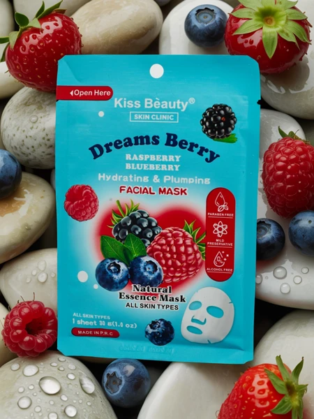 Pleťová maska v plátýnku Lesní Plody - hydratuje a vyživuje pleť