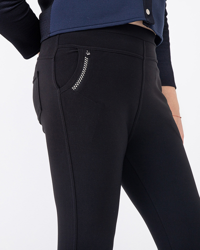 Černé dámské treginy PLUS SIZE - Oblečení