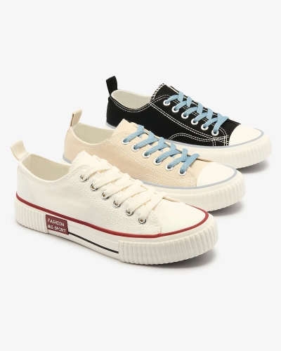 Černé dámské šněrovací tenisky Tasabba- Obuv