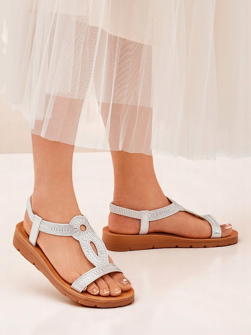 Royalfashion Жіночі сандалі з декоративними ремінцями Ava Shine