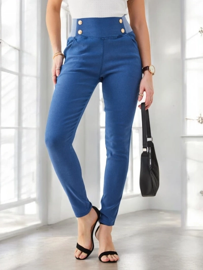 Royalfashion Bavlněné treggings kalhoty pro ženy