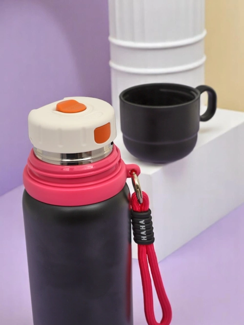 Royalfashion Термомагічна чашка термос з чашкою Happy Smile