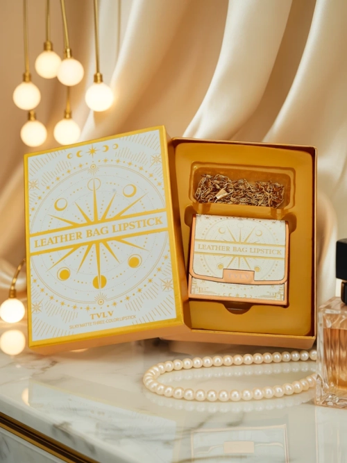 Aphrodite Aurora Luxe — Елегантний Шкіряний Футляр з Тріо Помад 2,5/10ml Amalfi