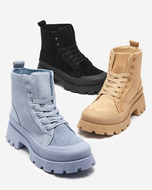 Чоботи жіночі чорні з еко замші Lolut- Взуття