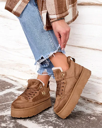 Royalfashion Dámské zateplené tenisky Zoovi