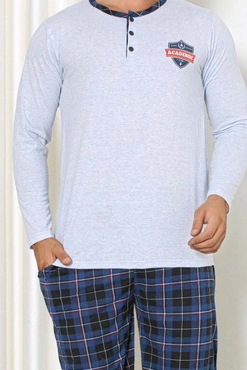 Royalfashion Чоловічі бавовняні картаті піжами