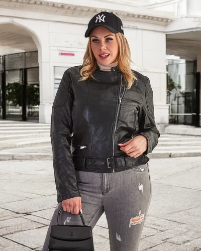 Royalfashion Dámská bunda z ekokůže ramones