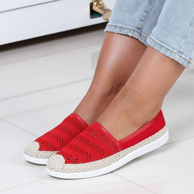Czerwone espadryle- Obuwie