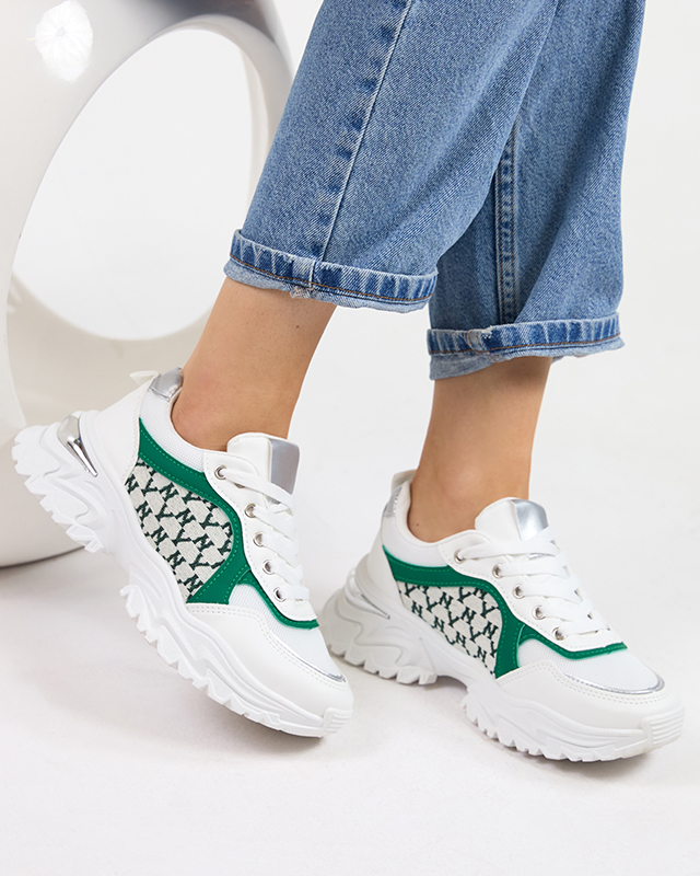 Bílozelené dámské sportovní tenisky Umikatu - Obuv