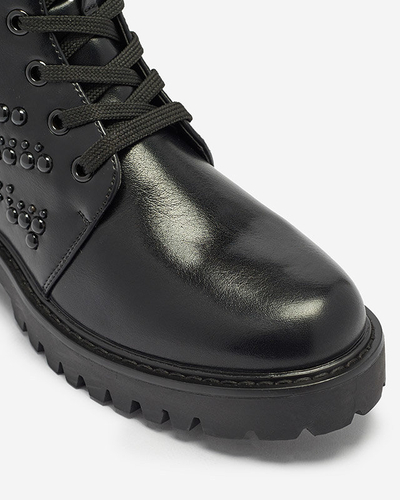 OUTLET Dámské boty z eko kůže s perlami Simvao- Obuv