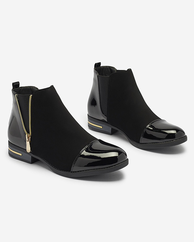 Černé dámské kozačky Ropenia- Obuv