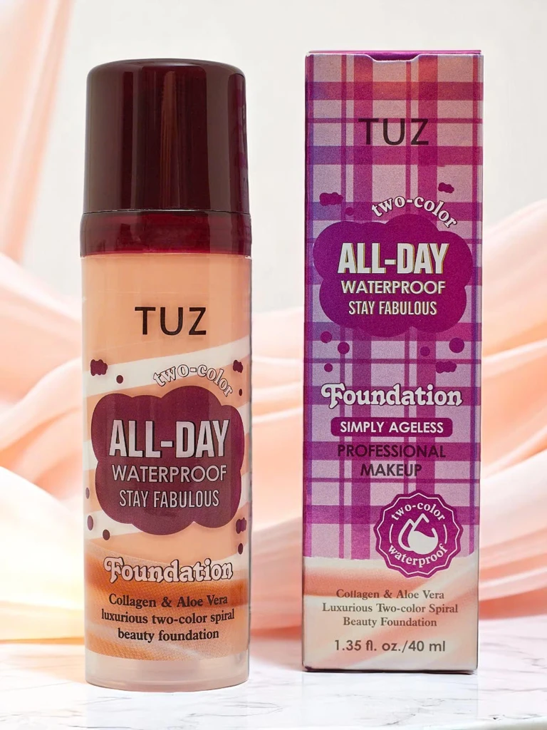 Hydratační dvoubarevný make-up na obličej s kolagenem Béžový