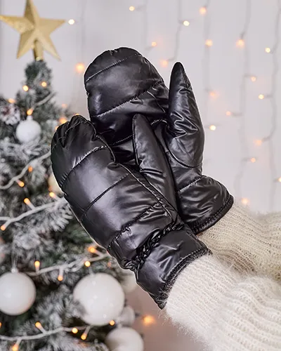 Royalfashion Dámské černé rukavice