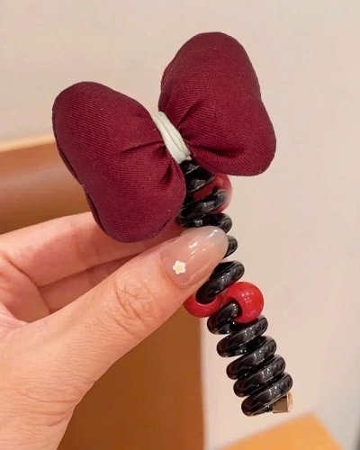 Royalfashion Gumička na vlasy s mašlí Ribbon Coil