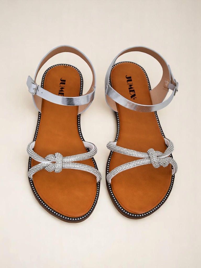 Royalfashion Dámské sandály s ozdobnými цирконии Bella Shine