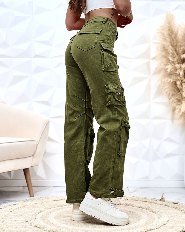 Royalfashion Dámské široké bojové kalhoty