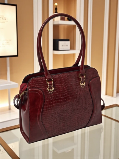Dámská shopper kabelka z eko kůže s ražbou Iron Lace