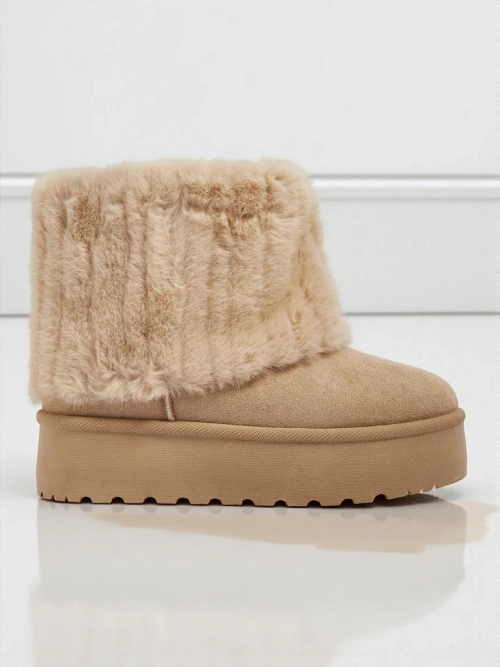 Чоботи a'la снігоходи жіночі з хутром Irelle