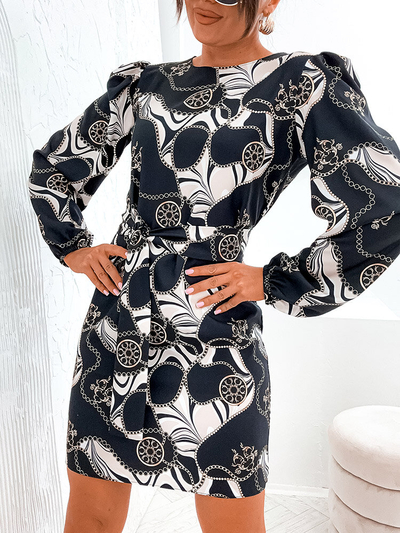 Royalfashion dámské šaty s ozdobným potiskem