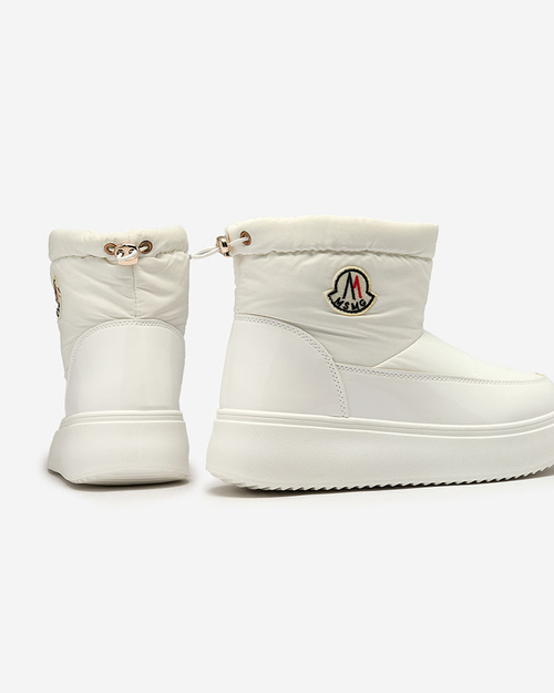 Royalfashion Жіночі снігоступи Ademra білого кольору