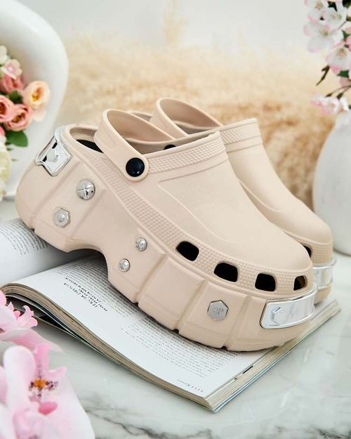 Royalfashion Жіночі гумові шльопанці з орнаментом Kiroo