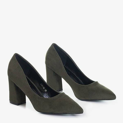 Dámská tmavě zelená čerpadla na postýlce Rosinda - Obuv