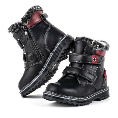 Чорні хлопчачі зимові черевики Bulgar - Взуття