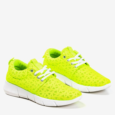 Dámská sportovní obuv Neon Green se vzory Troye - Obuv 1