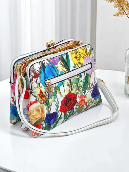 Royalfashion Floral маленька жіноча сумочка з екошкіри