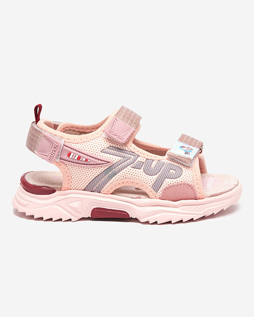 Світло-рожеві дитячі босоніжки Doniso - Туфлі