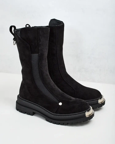 Royalfashion Dámské kozačky z ekokůže Homni