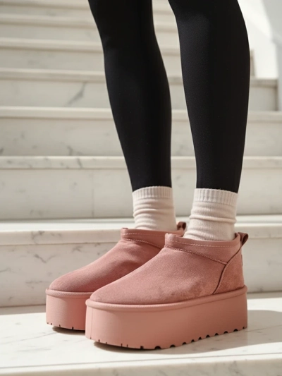 Royalfashion Dámské krátké boty a'la snow boots Ozozi