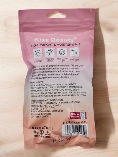 Kiss Beauty Opalovací krém 50 SPF 70 ml