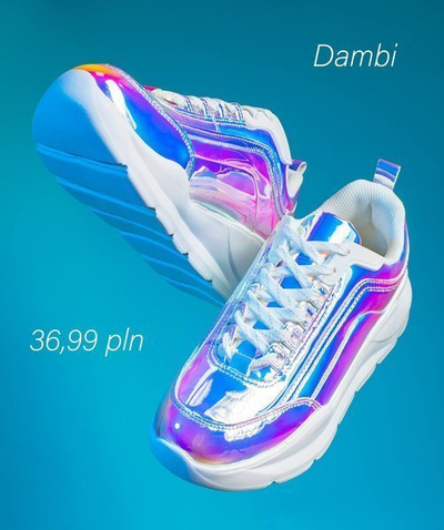 OUTLET Голографічне взуття на товстій платформі Dambi - Взуття