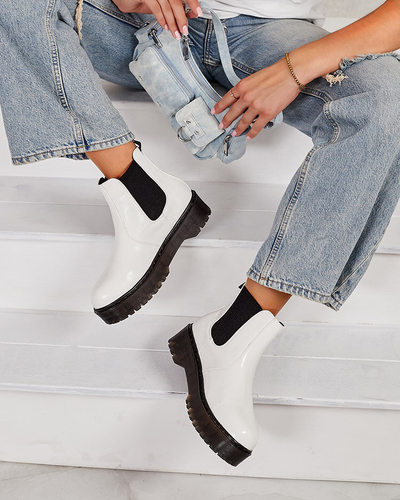 Royalfashion Dámské kožené boty Movitas eko