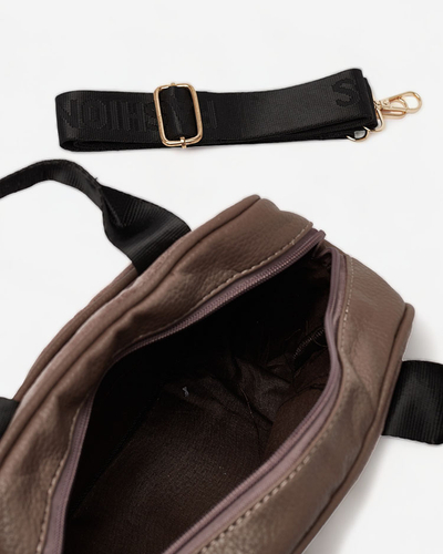 Royalfashion Dámská malá kabelka v tmavě hnědé barvě