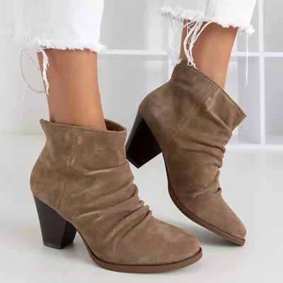 ВИХІД Світло-коричневі черевики з сорочками Holtien - Взуття