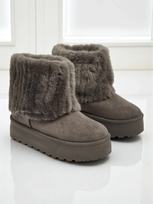 Чоботи a'la снігоходи жіночі з хутром Irelle