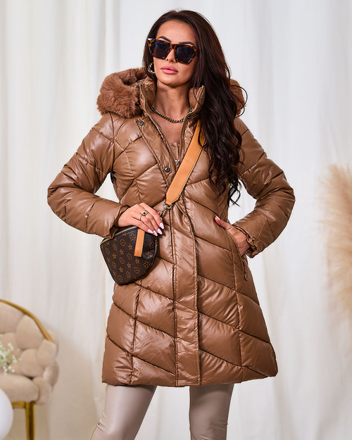 Royalfashion Світло-коричнева жіноча куртка