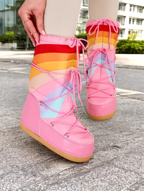 Жіноча взуття для снігу Royalfashion Чоботи з тканини, наповнені піною зсередини. Модель з зав'язками, з лацканом у верхній частині голіни. Ідеальний вибір для зимових стилізацій! 87654321 <p>ЧОБОТИ ДЛЯ ЖІНОК БЕЗ ПІДКЛАДКИ В