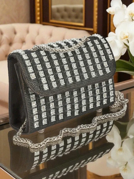 Royalfashion Копертова жіноча сумочка з цирконами Elira Dusk